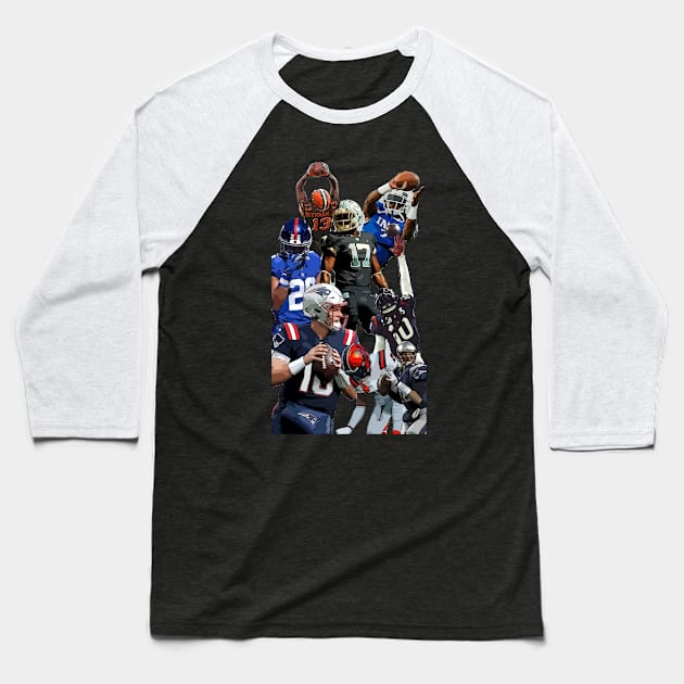 American Football Fanart 2 Baseball T-Shirt by Playful Creatives